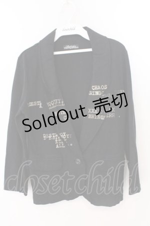 画像: HYSTERIC GLAMOUR / DESTROY ALL コットンテーラードジャケット F ブラック O-26-03-11-053-PU-JA-YM-OS