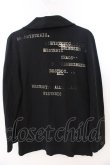 画像3: HYSTERIC GLAMOUR / DESTROY ALL コットンテーラードジャケット F ブラック O-26-03-11-053-PU-JA-YM-OS (3)