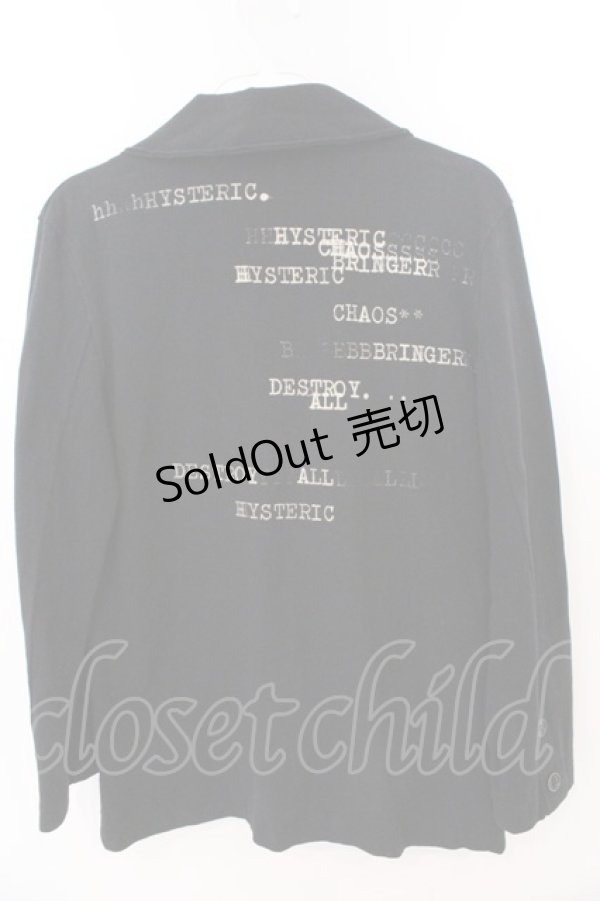 画像3: HYSTERIC GLAMOUR / DESTROY ALL コットンテーラードジャケット F ブラック O-26-03-11-053-PU-JA-YM-OS (3)