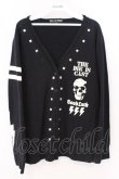 画像1: HELL CAT PUNKS / スカルプリントスタッズカーディガン L ブラック O-26-03-11-054-PU-TO-YM-OS (1)