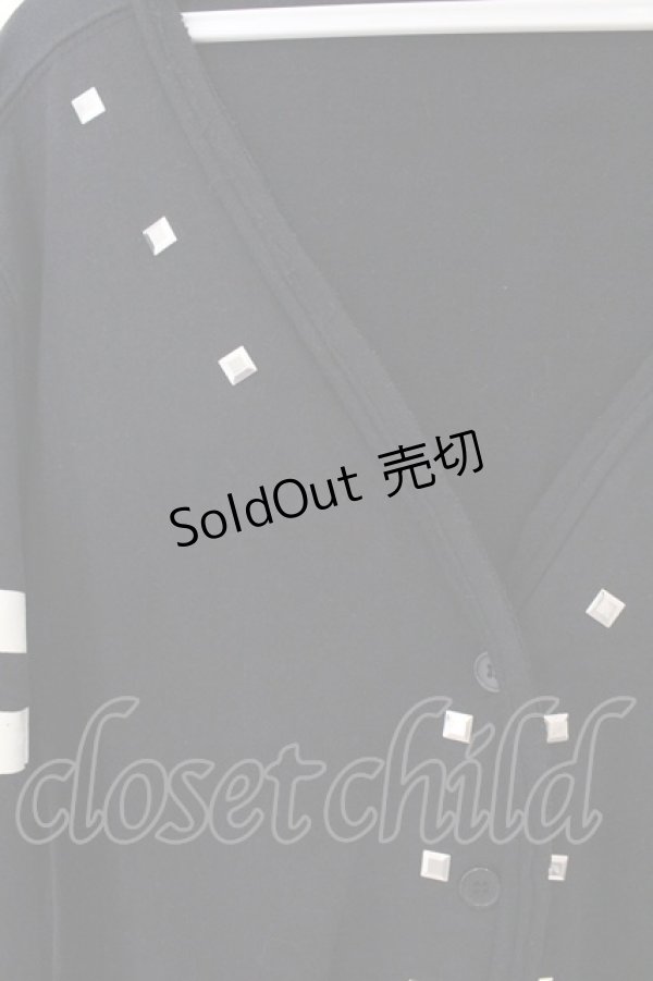 画像2: HELL CAT PUNKS / スカルプリントスタッズカーディガン L ブラック O-26-03-11-054-PU-TO-YM-OS (2)