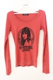 画像1: HYSTERIC GLAMOUR / ヒステリックガール長袖カットソー F レッド O-26-03-11-055-PU-TS-YM-OS (1)