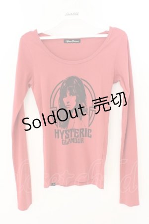 画像: HYSTERIC GLAMOUR / ヒステリックガール長袖カットソー F レッド O-26-03-11-055-PU-TS-YM-ZT526