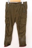 画像1: HYSTERIC GLAMOUR / バックプリントコットンカーゴパンツ M カーキ O-26-03-11-058-PU-PA-YM-OS (1)