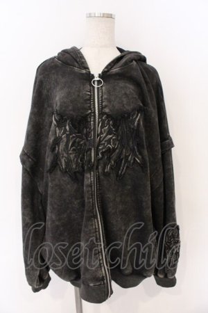 画像: REFLEM / 猫耳ジップアップパーカー F ブラック（ピグメント） O-26-03-11-064-PU-TO-YM-OS