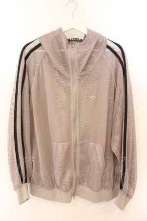 画像: REFLEM / メッシュラインZIPパーカー F グレージュ O-26-03-11-066-PU-TO-YM-OS