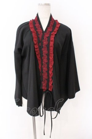 画像: Chalmiere / 和風ブラウス M クロ O-26-03-11-069-0-BL-OW-OS