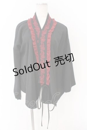 画像: Chalmiere / 和風ブラウス M クロ O-26-03-11-069-0-BL-OW-OS