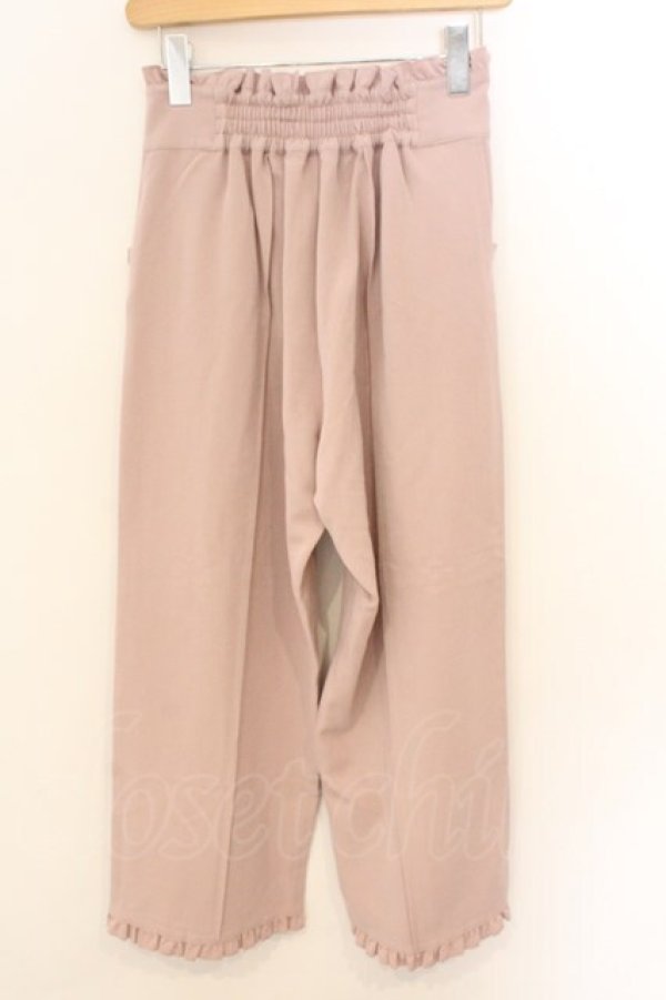 画像2: axes femme kawaii / ローズ釦ストレートパンツ M ピンク O-26-03-11-084-AX-PA-OW-OS (2)