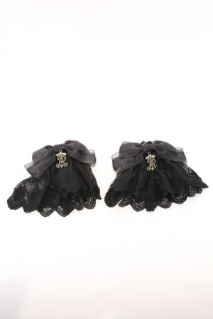 画像: ALICE and the PIRATES / A/Pチュールレースお袖とめ  クロ O-26-03-11-014-PA-ZA-IG-OS