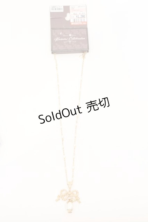 画像1: Kurumi Collaboration / CLK*リボンネックレス  ゴールド O-26-03-11-003-GO-AC-IG-OS (1)