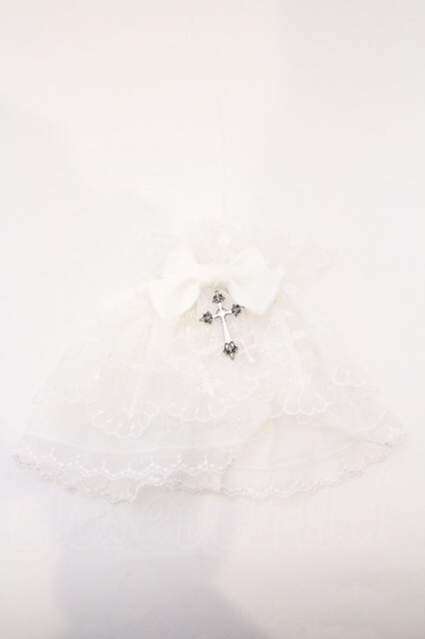 画像2: Chalmiere / クロスレースお袖留め  シロ O-26-03-11-015-0-ZA-IG-OS (2)