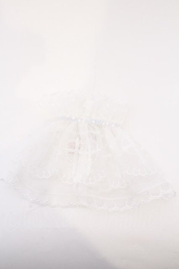 画像5: Chalmiere / クロスレースお袖留め  シロ O-26-03-11-015-0-ZA-IG-OS (5)