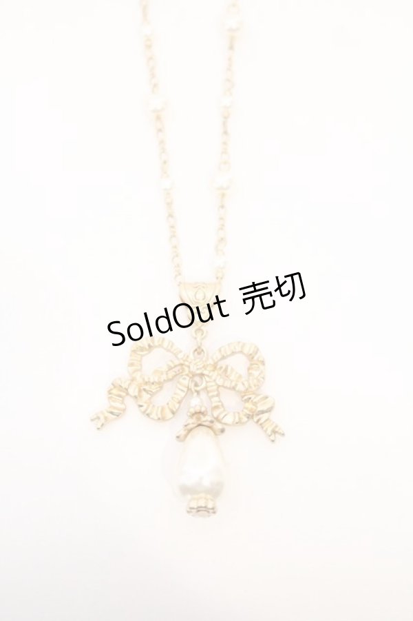 画像2: Kurumi Collaboration / CLK*リボンネックレス  ゴールド O-26-03-11-003-GO-AC-IG-OS (2)