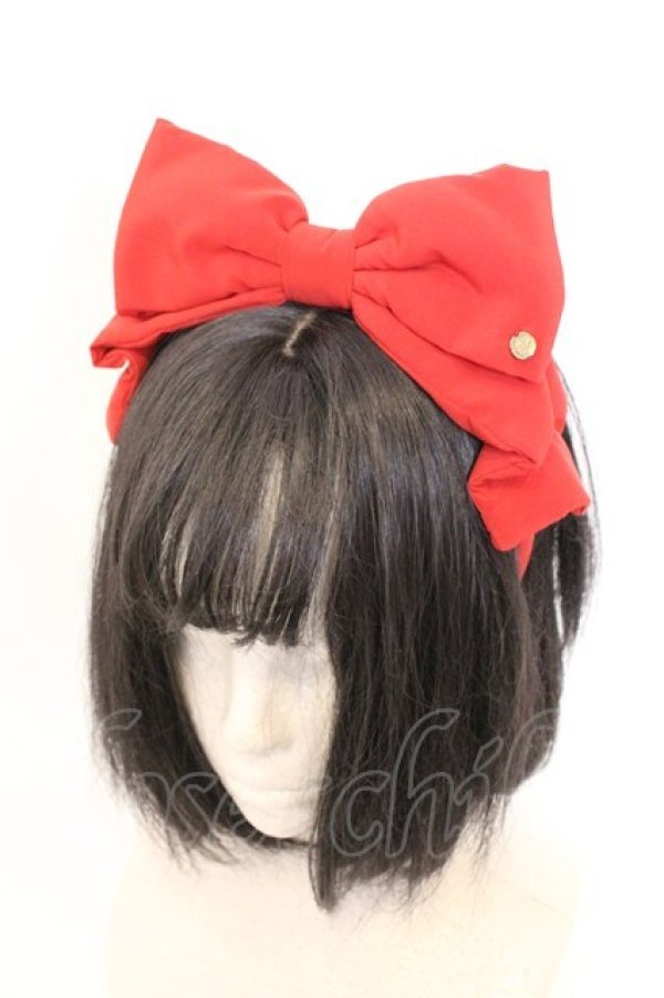 画像1: metamorphose / クラシカルリボンカチューシャ  アカ O-26-03-11-019-ME-AC-IG-OS (1)