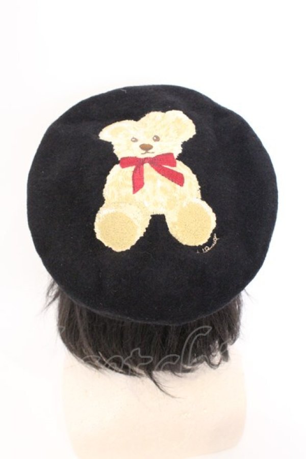 画像2: Ank Rouge / テディベレー帽  クロ O-26-03-11-020-CA-AC-IG-OS (2)