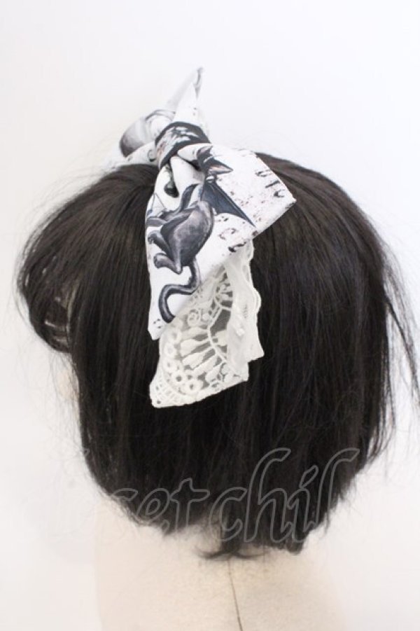 画像2: Royal Princess Alice / Witches' Familiar　粟木こぼねコラボ　カチューシャ  シロ O-26-03-11-022-LO-AC-IG-OS (2)