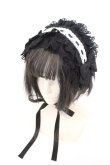 画像1: Vallee lys / Lace Enchantment Headdress  クロ×シロ O-26-03-11-026-GO-AC-IG-OS (1)
