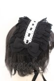 画像3: Vallee lys / Lace Enchantment Headdress  クロ×シロ O-26-03-11-026-GO-AC-IG-OS (3)
