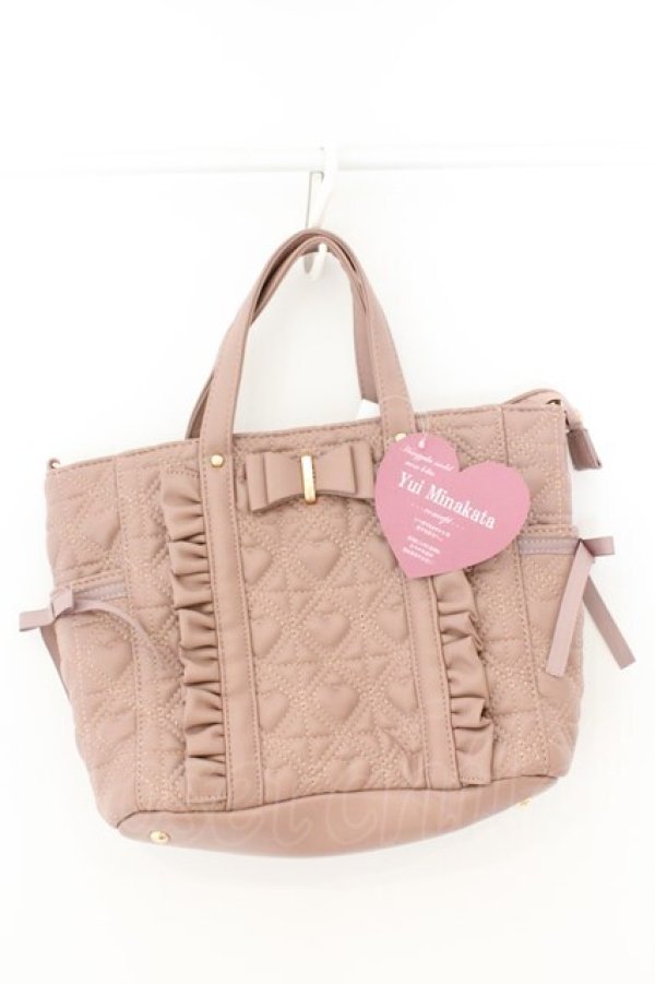 画像1: Cherirulu Chocola / MY*キルトリボン2WAYバッグ  ピンク O-26-03-11-028-GO-BG-IG-OS (1)