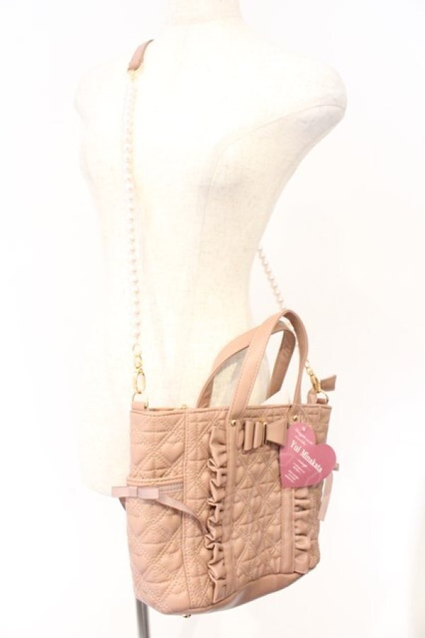 画像2: Cherirulu Chocola / MY*キルトリボン2WAYバッグ  ピンク O-26-03-11-028-GO-BG-IG-OS (2)