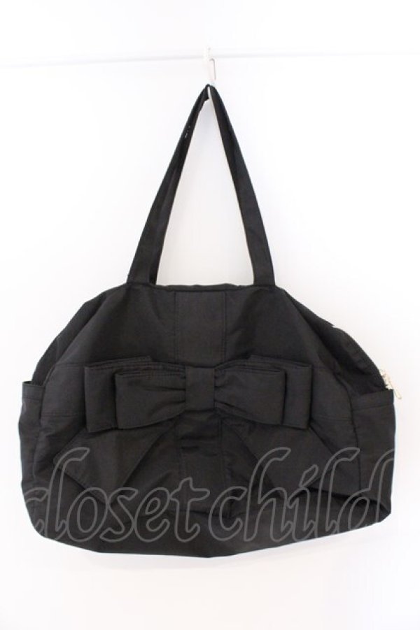 画像1: m petit by misako / ボストンバッグ  クロ O-26-03-11-029-LO-BG-IG-OS (1)