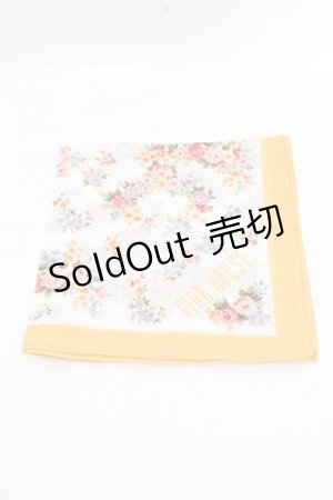 画像: PINK HOUSE / 花柄ハンカチ  イエロー O-26-03-12-048-LO-ZA-OW-ZT0314J