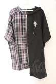 画像1: NieR Clothing / コルセットベルト付きTWO-TONE SHIRT ZIP OUTER【PINK】 パーカー  ブラック×ピンク O-26-03-12-1029-PU-TO-IG-OS (1)