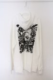画像3: NieR Clothing / プリントパーカー 2XL ホワイト バックプリント O-26-03-12-1031-PU-TO-IG-OS (3)