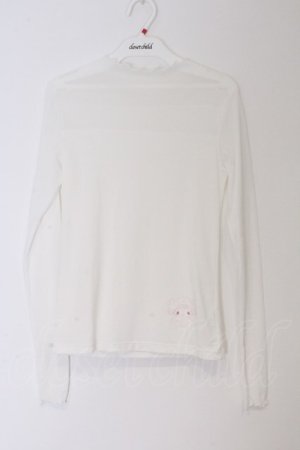 画像: m petit by misako / BTナガマイメロmisako カットソー M シロ O-26-03-12-1038-LO-TO-IG-OS