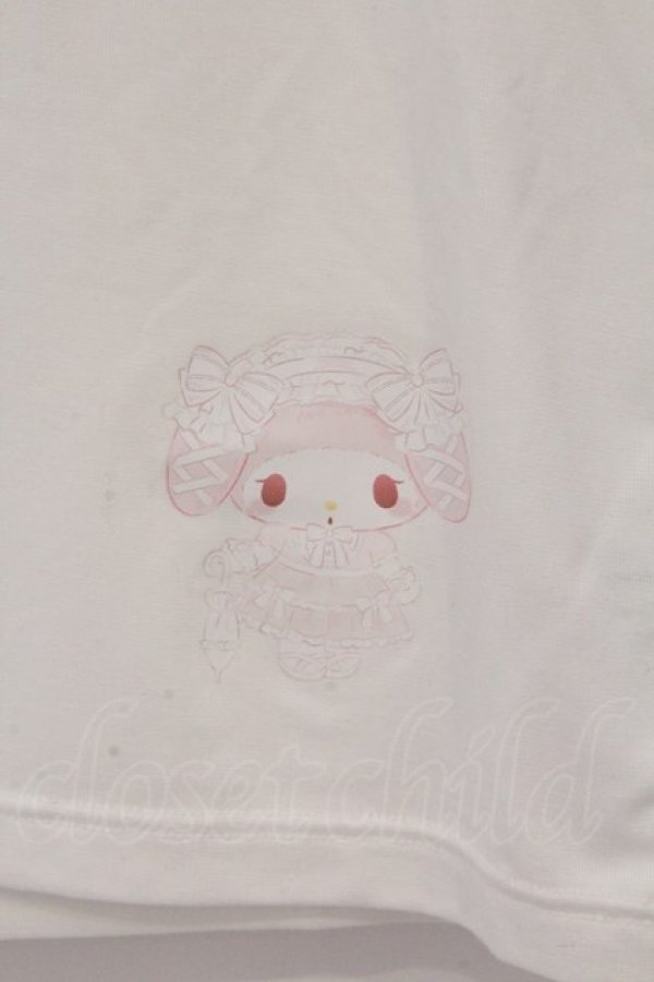 画像2: m petit by misako / BTナガマイメロmisako カットソー M シロ O-26-03-12-1038-LO-TO-IG-OS (2)