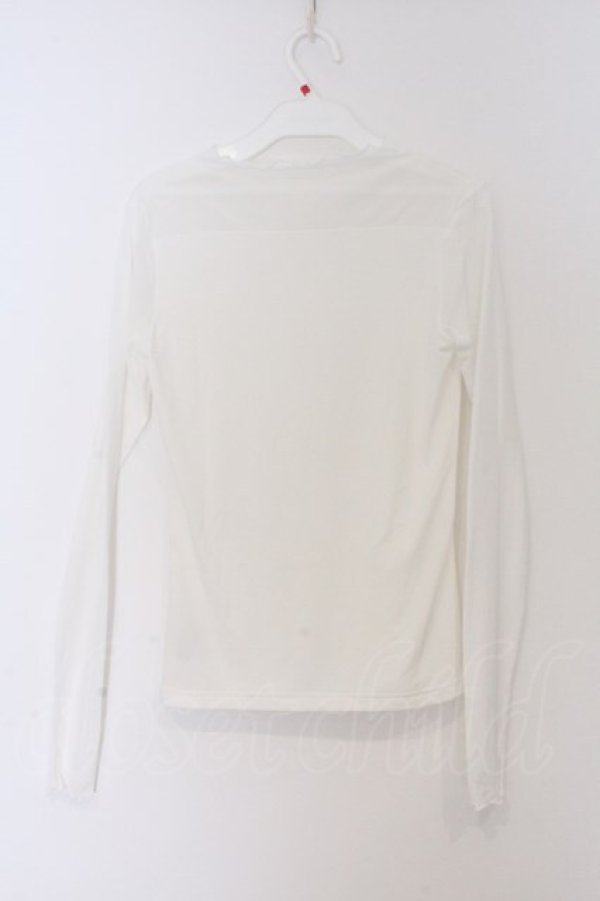 画像3: m petit by misako / BTナガマイメロmisako カットソー M シロ O-26-03-12-1038-LO-TO-IG-OS (3)