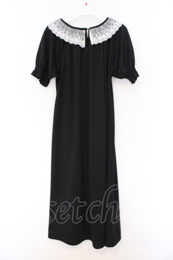 画像3: m petit by misako / レース襟ワンピース S クロ×シロ O-26-03-12-1043-LO-OP-IG-OS (3)