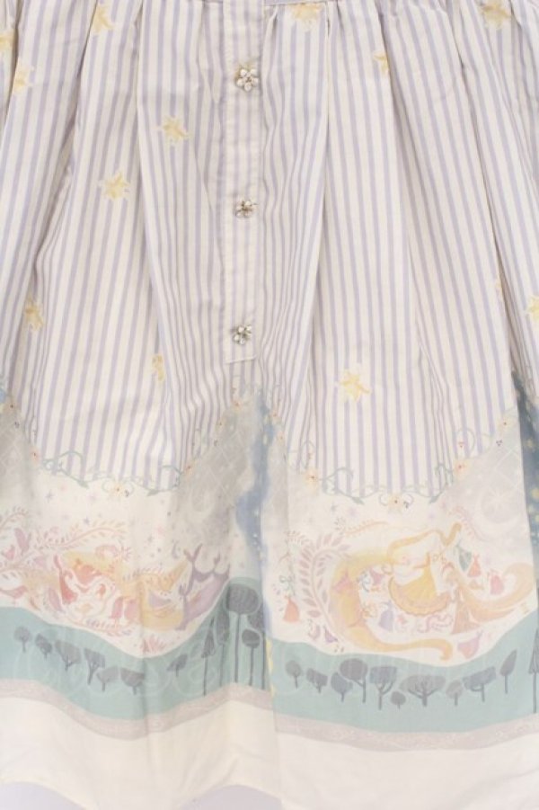 画像2: Secret Honey / 壁の絵ワンピース(ラプンツェルver)  アイボリー×ラベンダー O-26-03-12-1044-CA-OP-IG-OS (2)