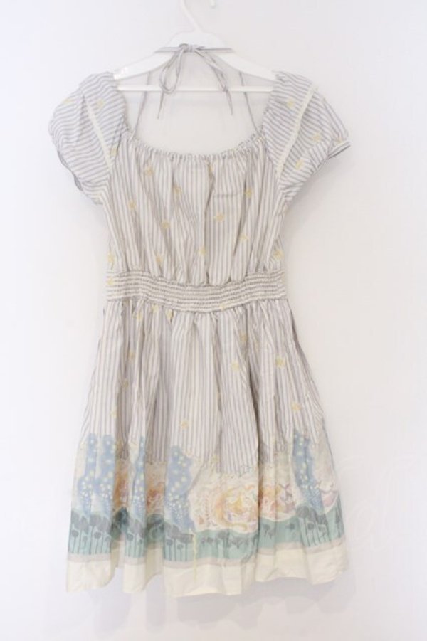 画像3: Secret Honey / 壁の絵ワンピース(ラプンツェルver)  アイボリー×ラベンダー O-26-03-12-1044-CA-OP-IG-OS (3)