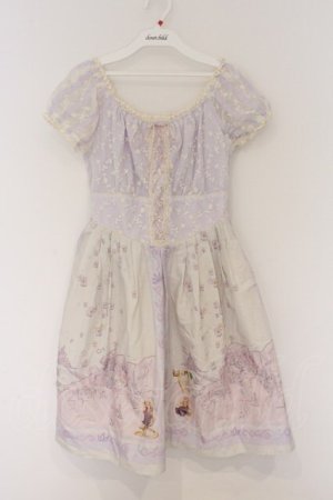 画像: Secret Honey / エンドロール地図柄ワンピース(ラプンツェルver) 2 ラベンダー O-26-03-12-1046-CA-OP-IG-OS