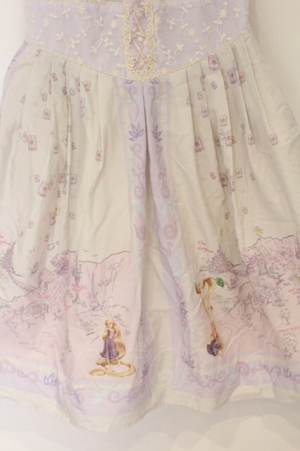 画像2: Secret Honey / エンドロール地図柄ワンピース(ラプンツェルver) 2 ラベンダー O-26-03-12-1046-CA-OP-IG-OS (2)