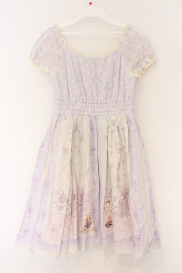 画像3: Secret Honey / エンドロール地図柄ワンピース(ラプンツェルver) 2 ラベンダー O-26-03-12-1046-CA-OP-IG-OS (3)