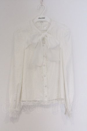 画像: evelyn / チョーカーレースリボンブラウス  シロ O-26-03-12-1052-LO-BL-IG-OS