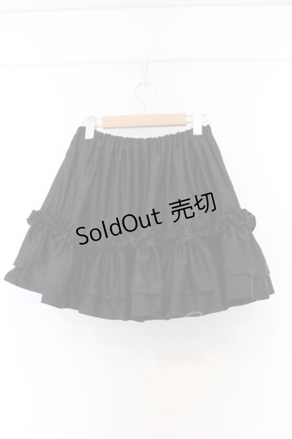 画像3: Na+H / hmティアードスカート  ブラック O-26-03-12-1055-PU-SK-OW-OS (3)