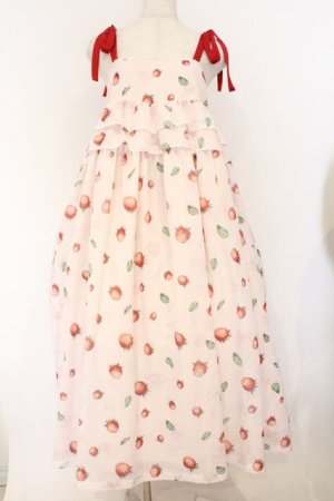 画像: Maison de minette / La Fraise de Minette Camisole Dress（ラフレーズ ド ミネット キャミソールワンピース）  ピンク O-26-03-12-1007-LO-OP-IG-OS