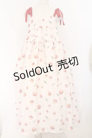 画像: Maison de minette / La Fraise de Minette Camisole Dress（ラフレーズ ド ミネット キャミソールワンピース）  ピンク O-26-03-12-1007-LO-OP-IG-OS