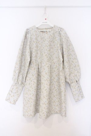 画像: merry jenny / ジャガードフレアミニワンピース  アイボリー O-26-03-12-1008-LO-OP-IG-OS