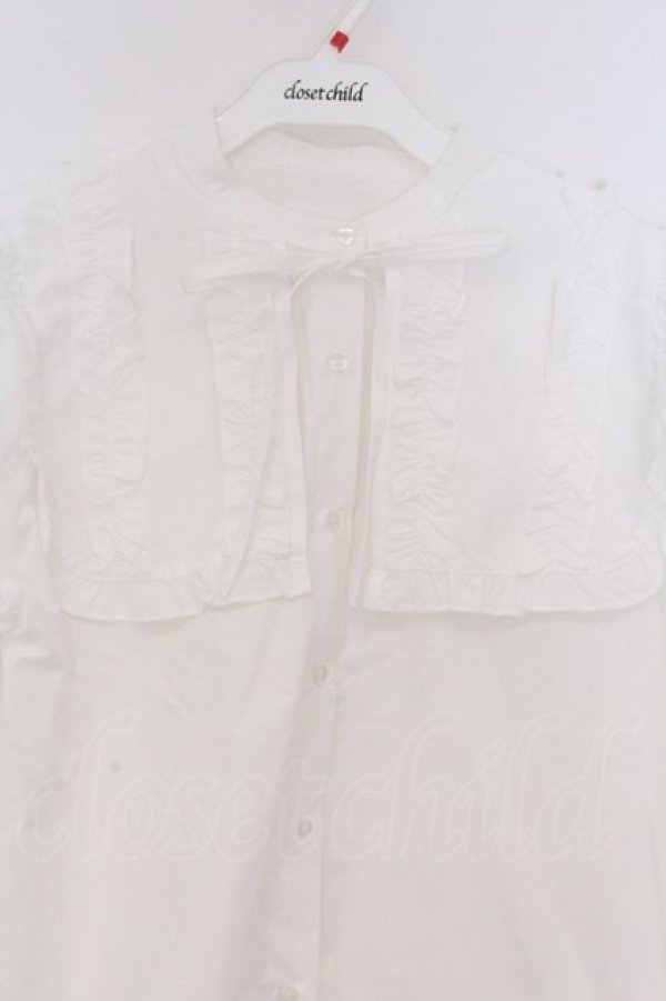 画像2: merry jenny / frill frillキャンディーブラウス  シロ O-26-03-12-1009-LO-BL-IG-OS (2)