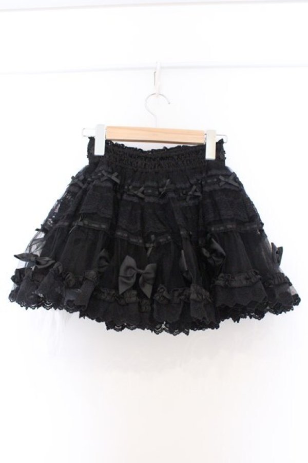 画像3: LIZ LISA / チュールリボンティアードスカパン 0 クロ O-26-03-12-1010-LO-SK-IG-OS (3)