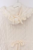 画像5: PINK HOUSE / フリルフード付きキルティングロングコート  アイボリー O-26-03-12-1016-LO-CO-IG-OS (5)