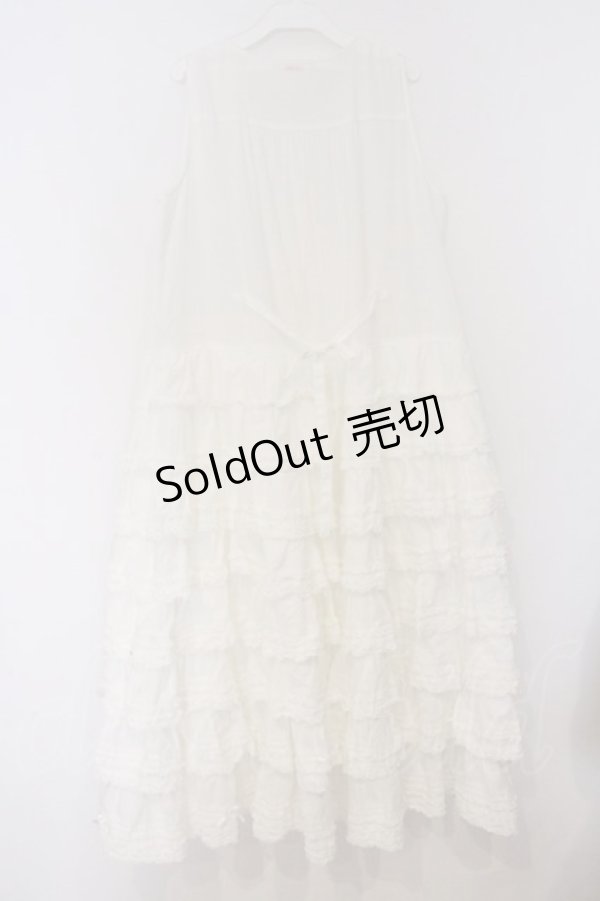 画像4: PINK HOUSE / たくし上げリボン付きワンピース  シロ O-26-03-12-1018-LO-OP-IG-OS (4)