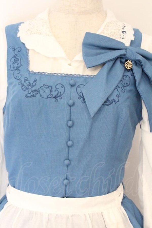 画像2: Secret Honey / Little town Dress （Beauty and the Beast ver. ドレス 8 ブルー×ホワイト O-26-03-12-1003-CA-OP-IG-OS (2)