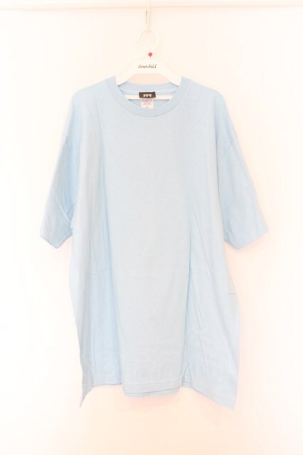 画像1: NieR Clothing / プリントTシャツ XL サックス　バックガールプリント O-26-03-12-1028-PU-TS-IG-OS (1)