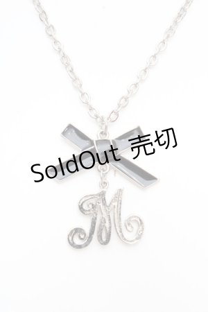 画像: MILK / ロゴリボンネックレス  シルバー O-26-03-12-007-ML-AC-OW-ZT649-F004